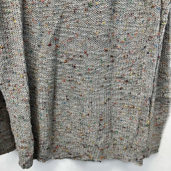 Derek Heart Womens Pullover Sweater Multicolor Open Lace Up Back Long Sleeve M - Picture 11 of 12